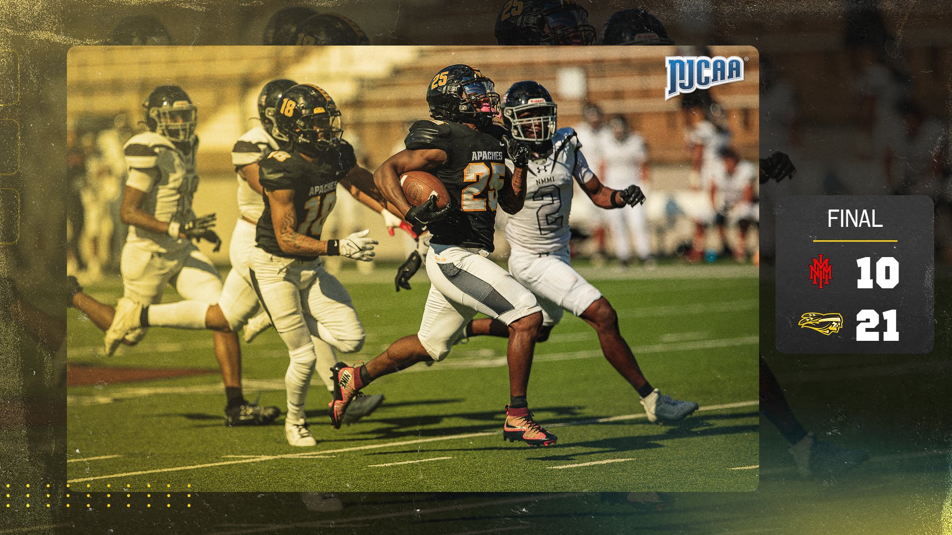 Apaches Stay Undefeated in SWJCFC with Win Over NMMI