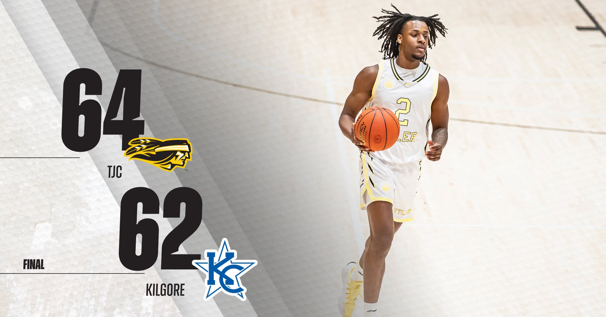 TJC Edges Rival Kilgore in Thrilling 64-62 Victory