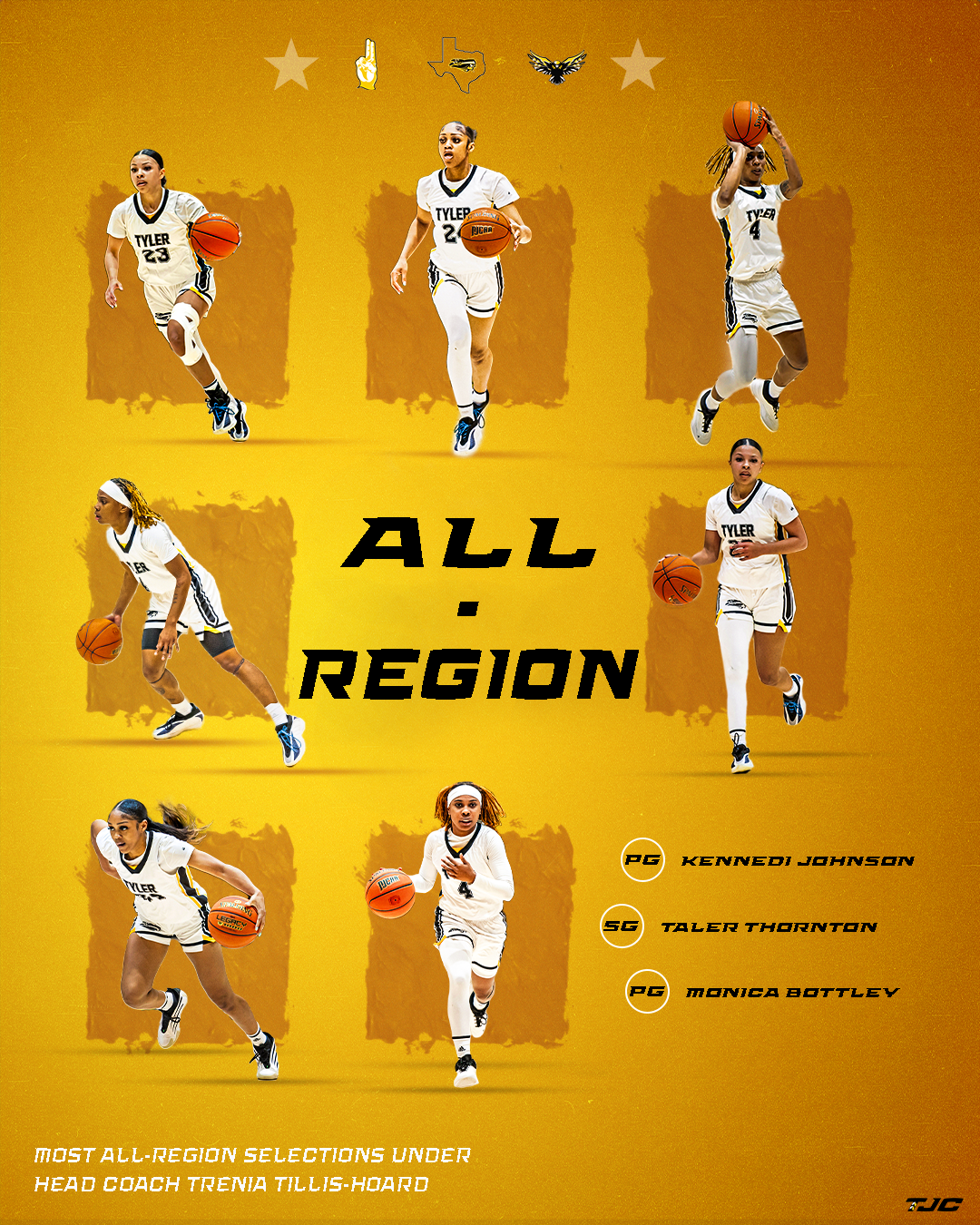 Bottley, Johnson, Thornton earn postseason honors for Apache Ladies